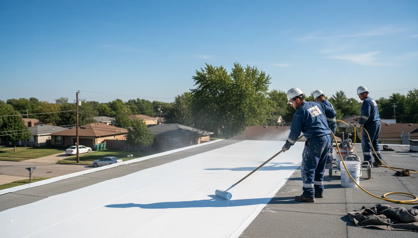 Commercial roof coating in Oxford, ME near me